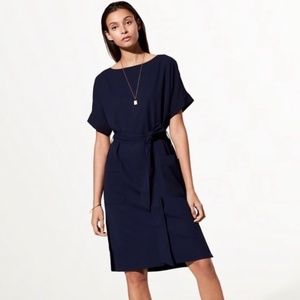 Aritzia Black Belted Dress
